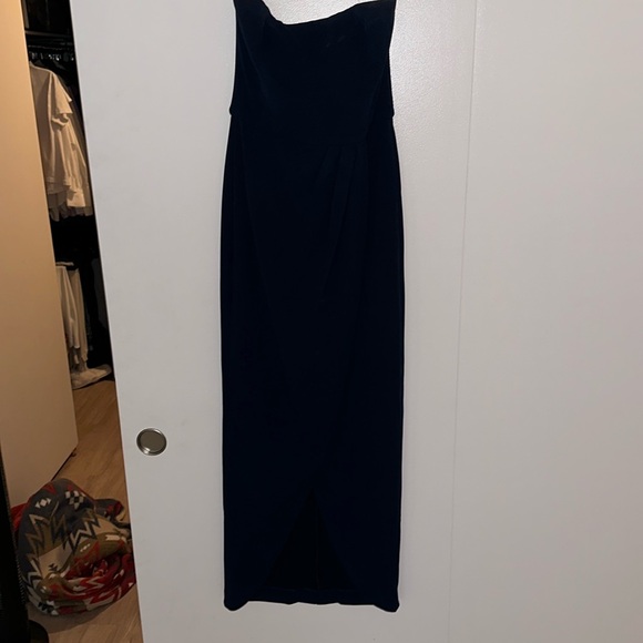 Wayf navy blue strapless dress - Picture 2 of 4